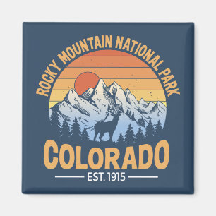 Imán del Parque Nacional Montañas Rocosas Colorado