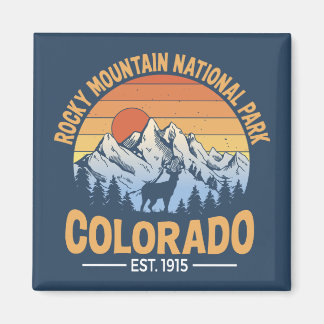 Imán del Parque Nacional Montañas Rocosas Colorado