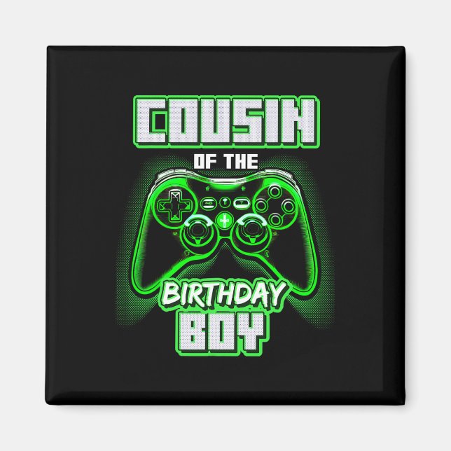 Imán Del partido de videojuegos familiar del niño en su (Frente)