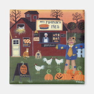 Imán del pastel de calabaza