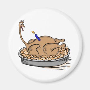 imán del pavo del cumpleaños