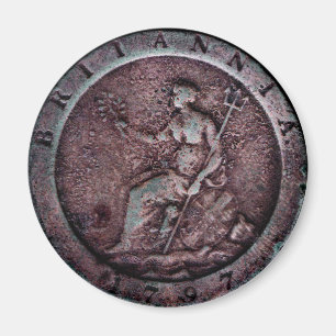Imán del penique del "cartwheel" de 1797