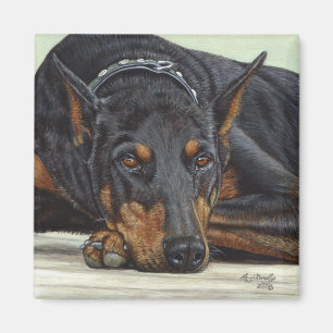 Imán del perro del Doberman
