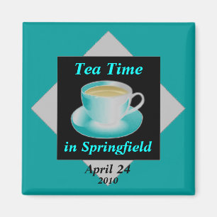 Imán del personalizable del tiempo del té