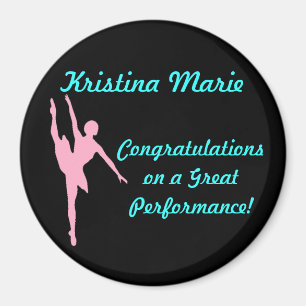 Imán del personalizado de la bailarina