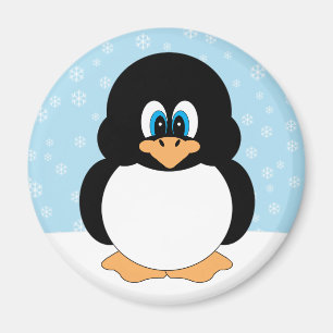 Imán del pingüino del copo de nieve