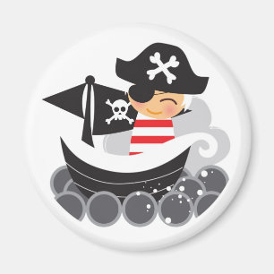 Imán del pirata del muchacho