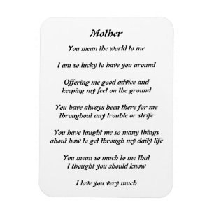 Imán del poema de las madres