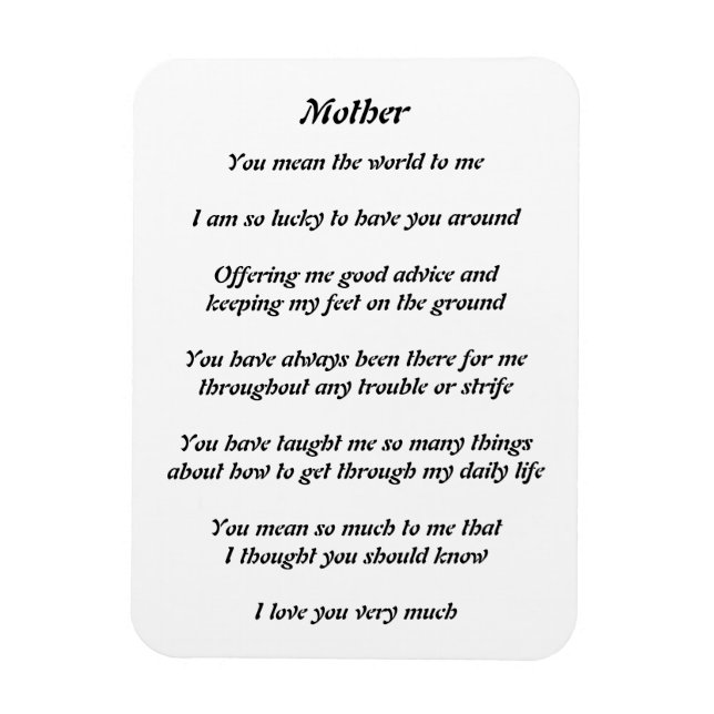 Imán del poema de las madres (Vertical)