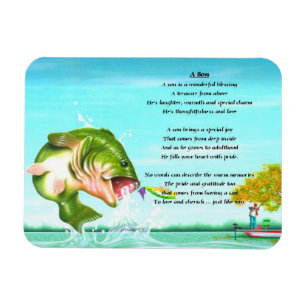 Imán del poema del hijo de la pesca