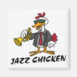 Imán del pollo del jazz