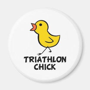 Imán del polluelo del Triathlon