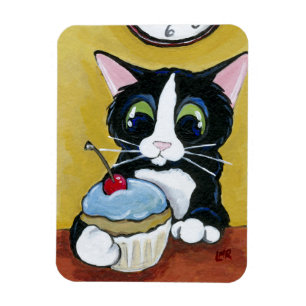 Imán del premio del arte del gato y de la