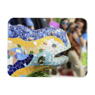 Imán del premio del dragón de Guell del parque