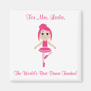 Imán del profesor de la danza con la bailarina de