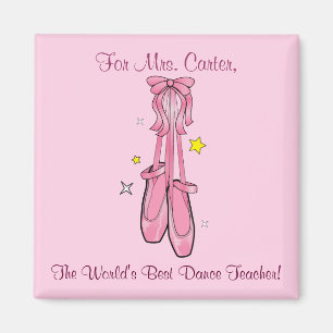 Imán del profesor de la danza con los zapatos de