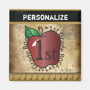 Imán del profesor del grado del estilo del vintag