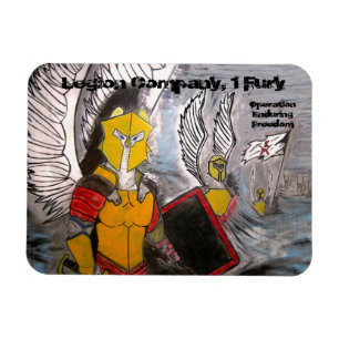 Imán del rectángulo del color de Legion Company