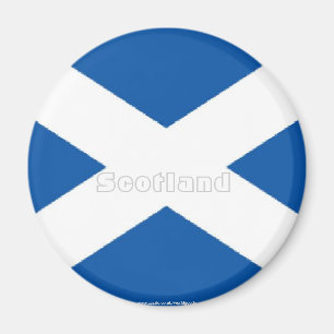 Imán del recuerdo de la bandera del saltire de