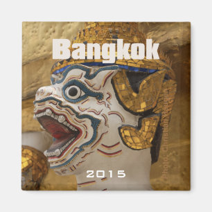 Imán del recuerdo del viaje de Bangkok Tailandia