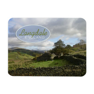 Imán del recuerdo del viaje de Langdale Inglaterr