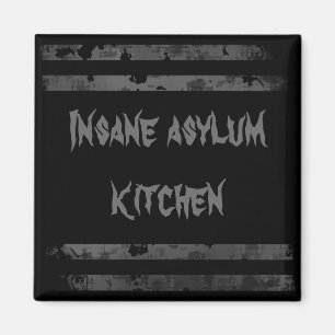 Imán del refrigerador de Halloween del asilo