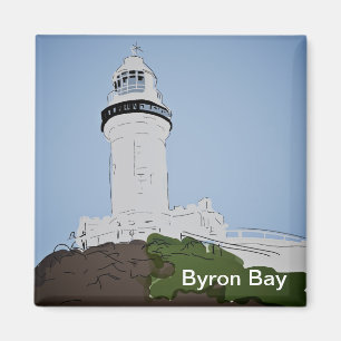 Imán del refrigerador de la bahía de Byron