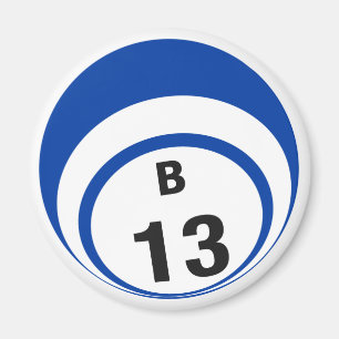 Imán del refrigerador de la bola del bingo B13