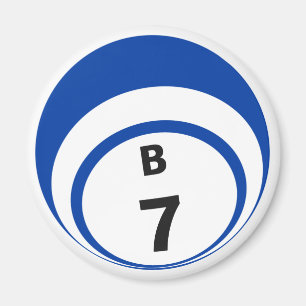 Imán del refrigerador de la bola del bingo B7