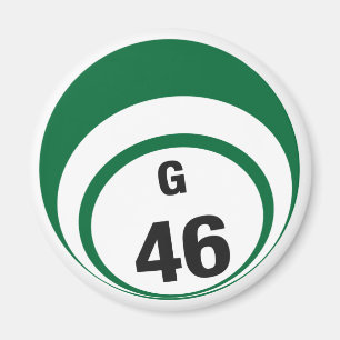 Imán del refrigerador de la bola del bingo G46