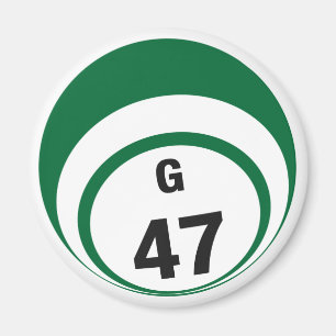 Imán del refrigerador de la bola del bingo G47