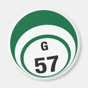 Imán del refrigerador de la bola del bingo G57