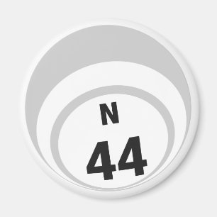 Imán del refrigerador de la bola del bingo N44