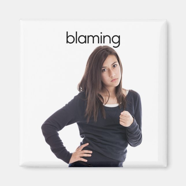 Imán del refrigerador de la culpa (Frente)