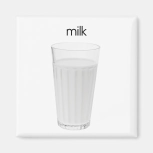 Imán del refrigerador de la leche