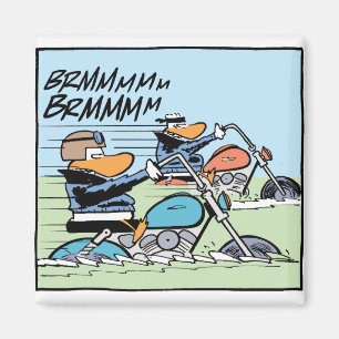 Imán del refrigerador de la moto de los patos