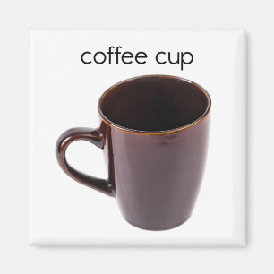 Imán del refrigerador de la taza de café