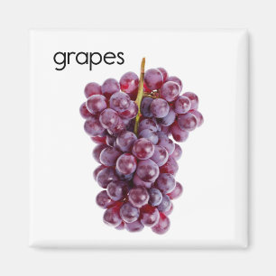 Imán del refrigerador de las uvas