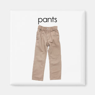 Imán del refrigerador de los pantalones