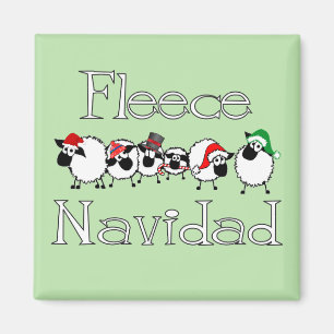Imán del refrigerador de Navidad del paño grueso
