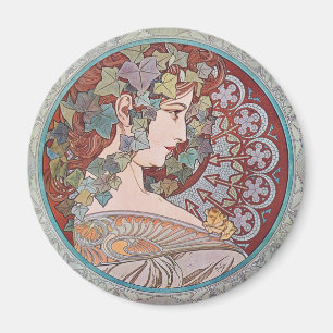 Imán del refrigerador de Nouveau del arte de la