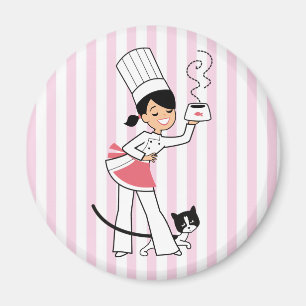 Imán del refrigerador del arte de la cocina