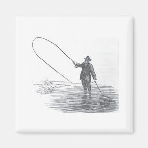 Imán del refrigerador del arte de la pesca con