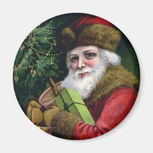 Imán del refrigerador del navidad de Papá Noel d