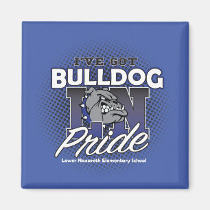 Imán del refrigerador del orgullo del bulldog de