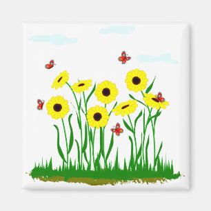 Imán del remiendo del girasol