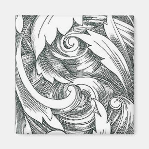 Imán del remolino del arte de la tinta