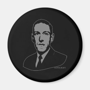 Imán del retrato de HP Lovecraft
