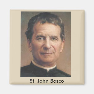 Imán del retrato de San Juan Bosco