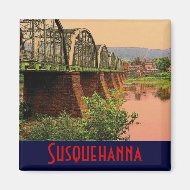 Imán del río Susquehanna (Frente)
